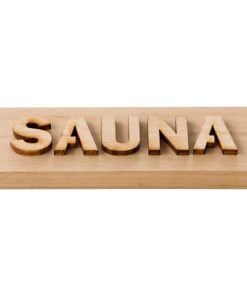 Holzschild "SAUNA" - Erle